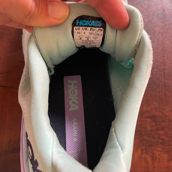 HOKA ONE ONE ARAHI 6 Sunlit Ocean / Lilac Mist - Picture 7 of 8